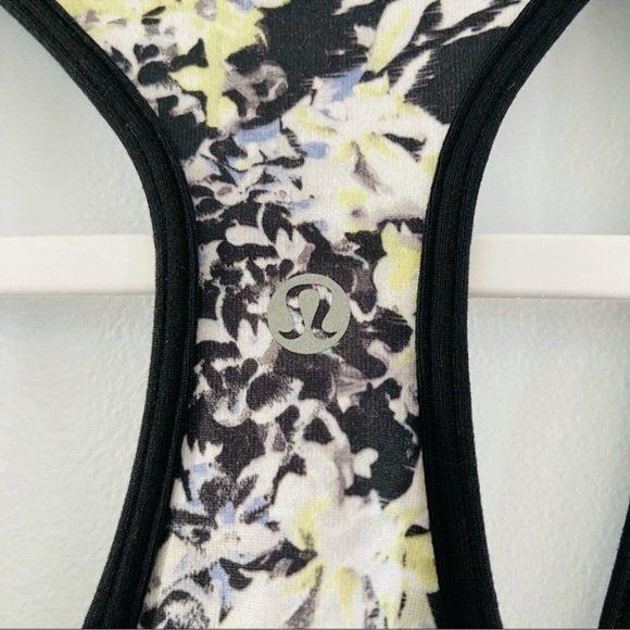 ❤️Lululemon Cool Racerback Tank in Crosscourt Petal Black A2 - Picture 9 of 10